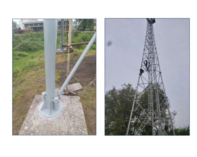 SAFIR Gacko#Antikorozivna zaštita #Corrosion protection#Reflektorski stubovi#ŽS Doboj#BiH