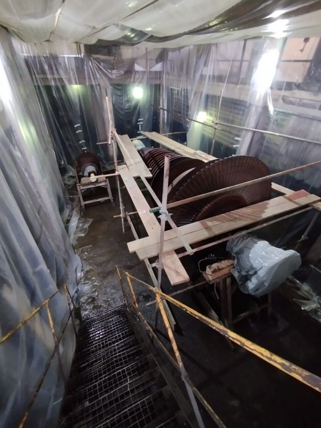 SAFIR Gacko#Antikorozivna zaštita #Corrosion protection#Pjeskarenje rotora CSP i rotora male turbine#RiTE Gacko#BiH