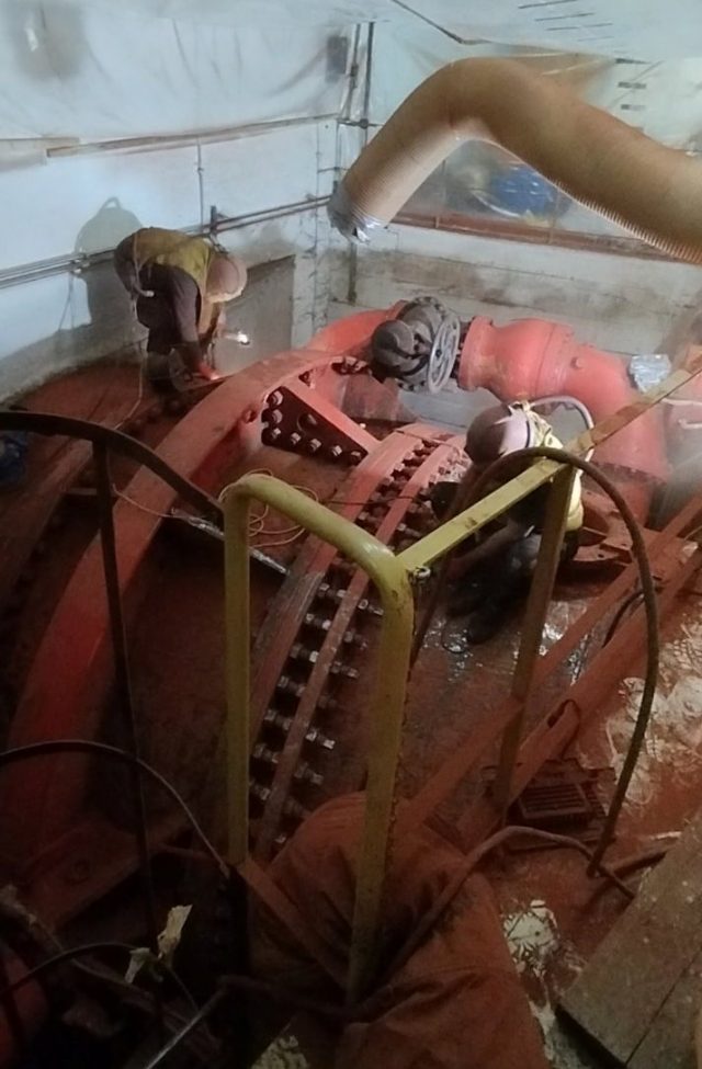 SAFIR Gacko#Antikorozivna zaštita #Corrosion protection#Dijelovi cjevovoda leptirice i difuzora#Hidroelektrane na Trebišnjici#RS/BiH