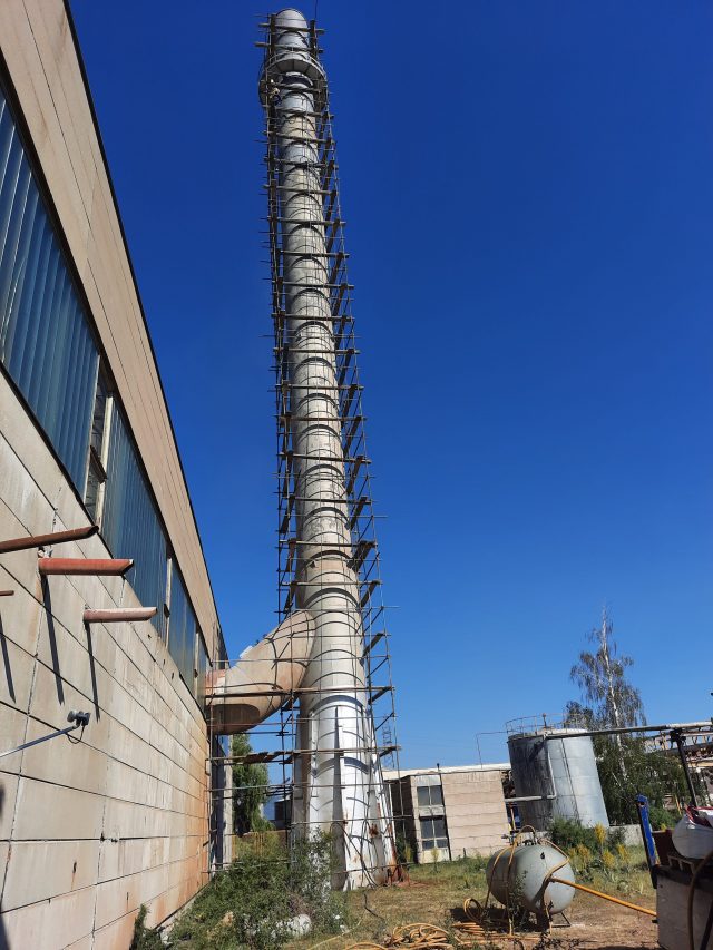 SAFIR Gacko#Antikorozivna zaštita #Corrosion protection#AKZ dimnjaka pomoćne kotlovnice#RiTE Gacko#BiH