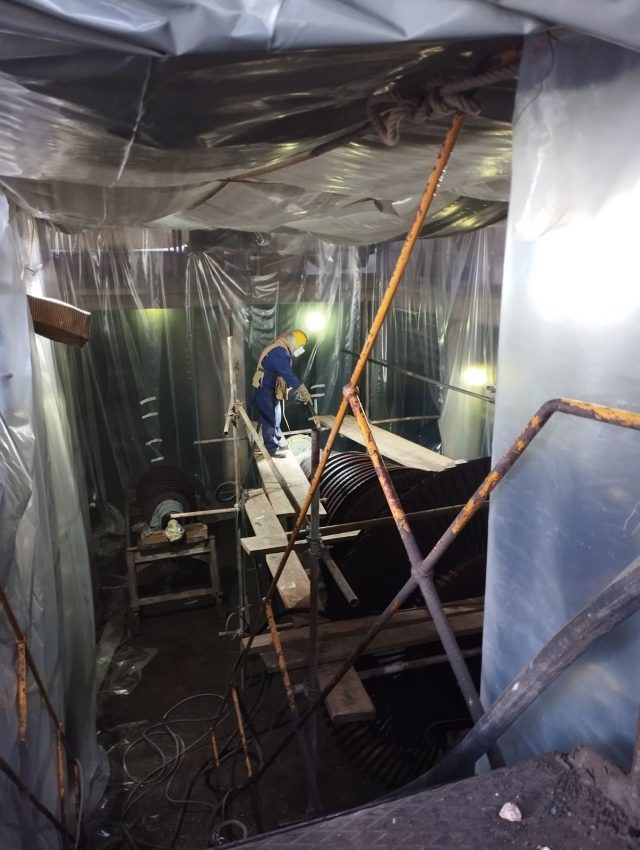 SAFIR Gacko#Antikorozivna zaštita #Corrosion protection#Pjeskarenje rotora CSP i rotora male turbine#RiTE Gacko#BiH